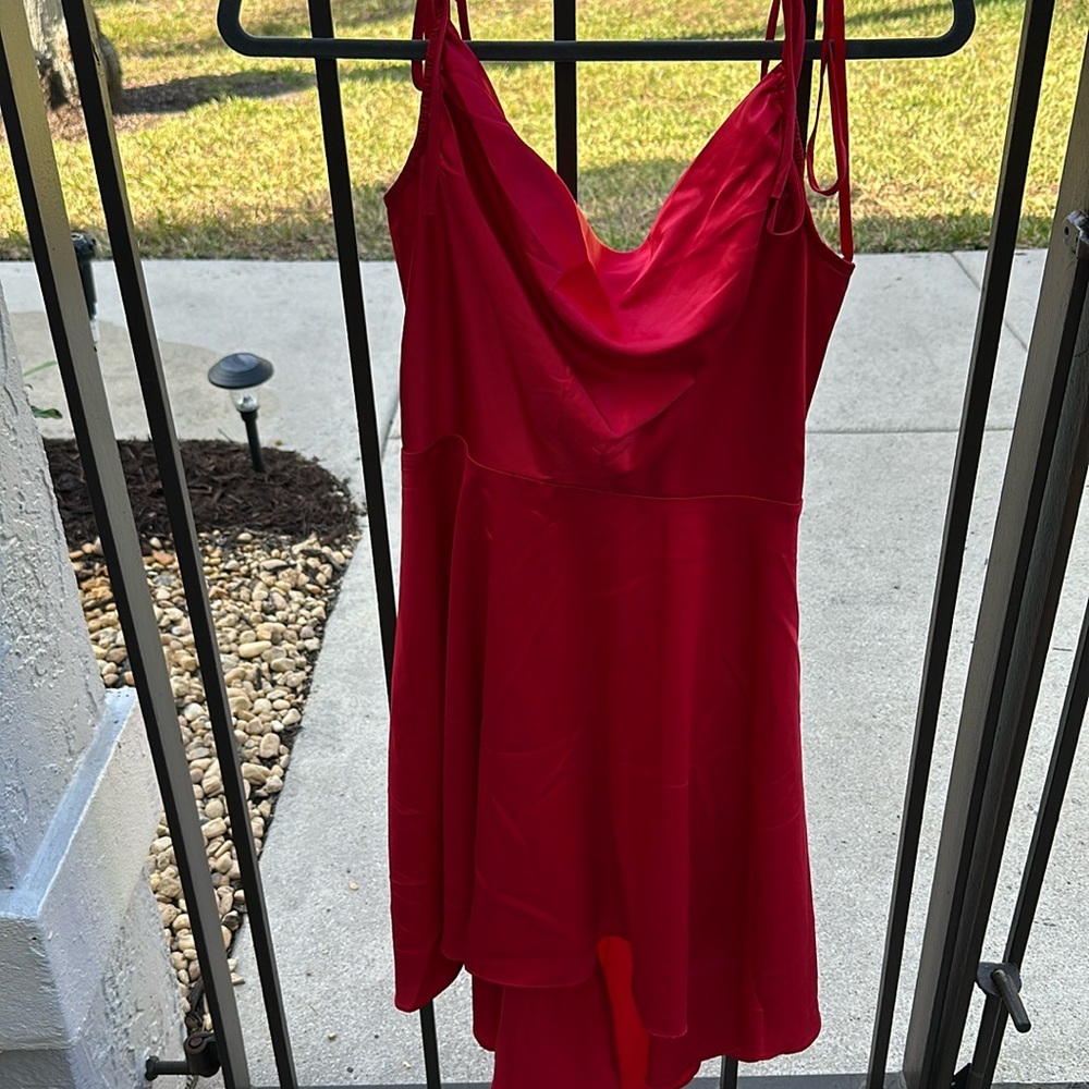 City Studio spaghetti strap red dress size small